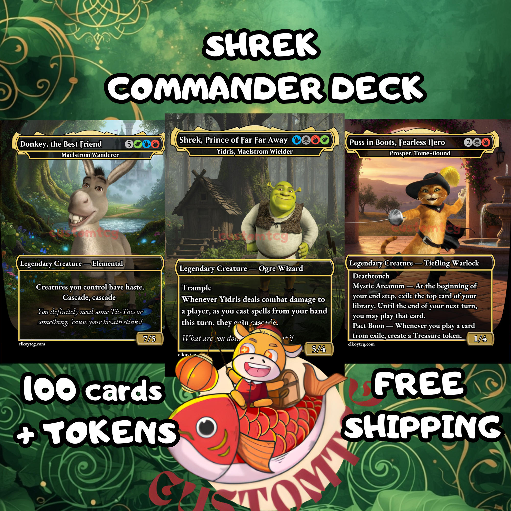 shrek mtg card Building a Shrek EDH deck, plus a couple recent alters I finished :  r/mtgaltered