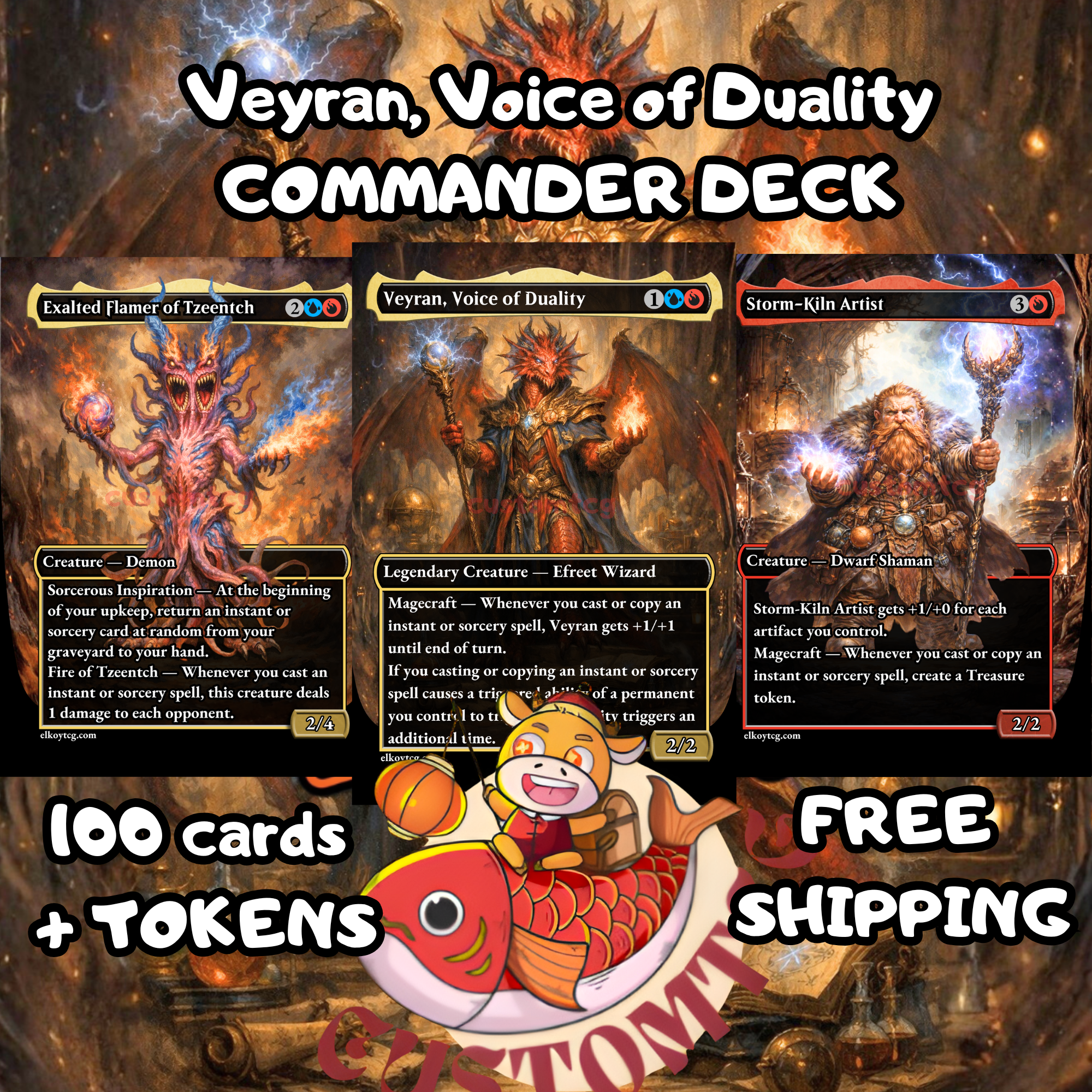 Veyran, Voice of Duality — Custom Deck 🔥 – ElkoyTCG