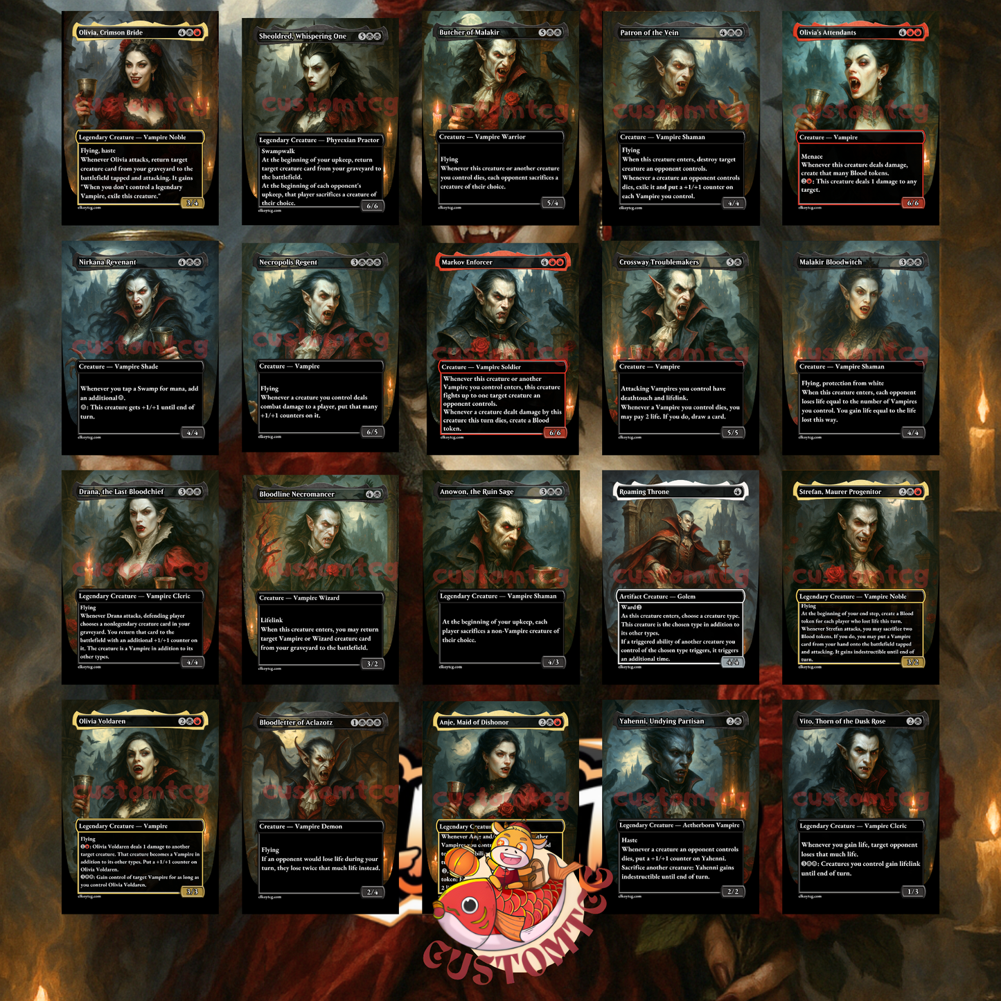 Olivia, Crimson Bride Custom Deck