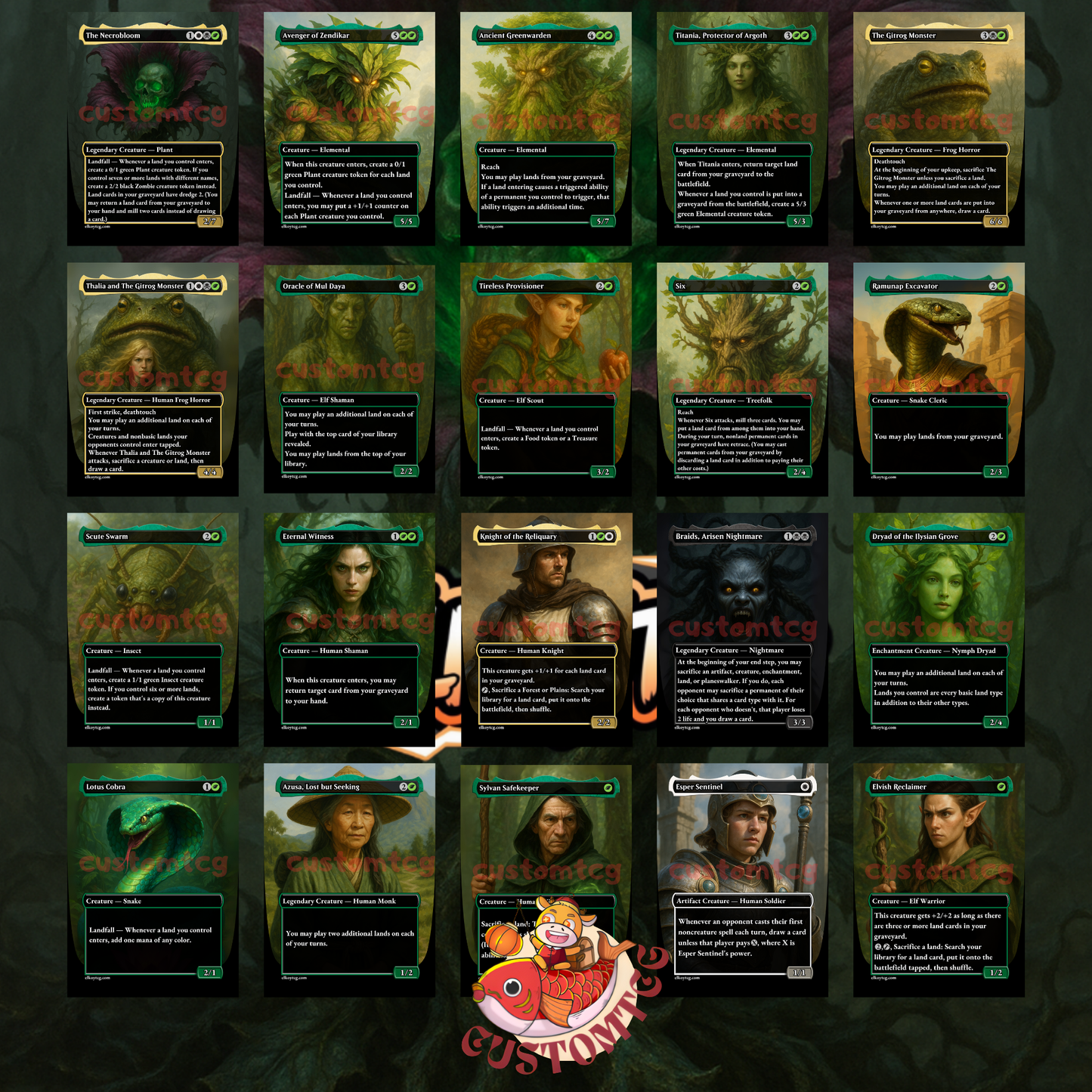 The Necrobloom Custom Deck