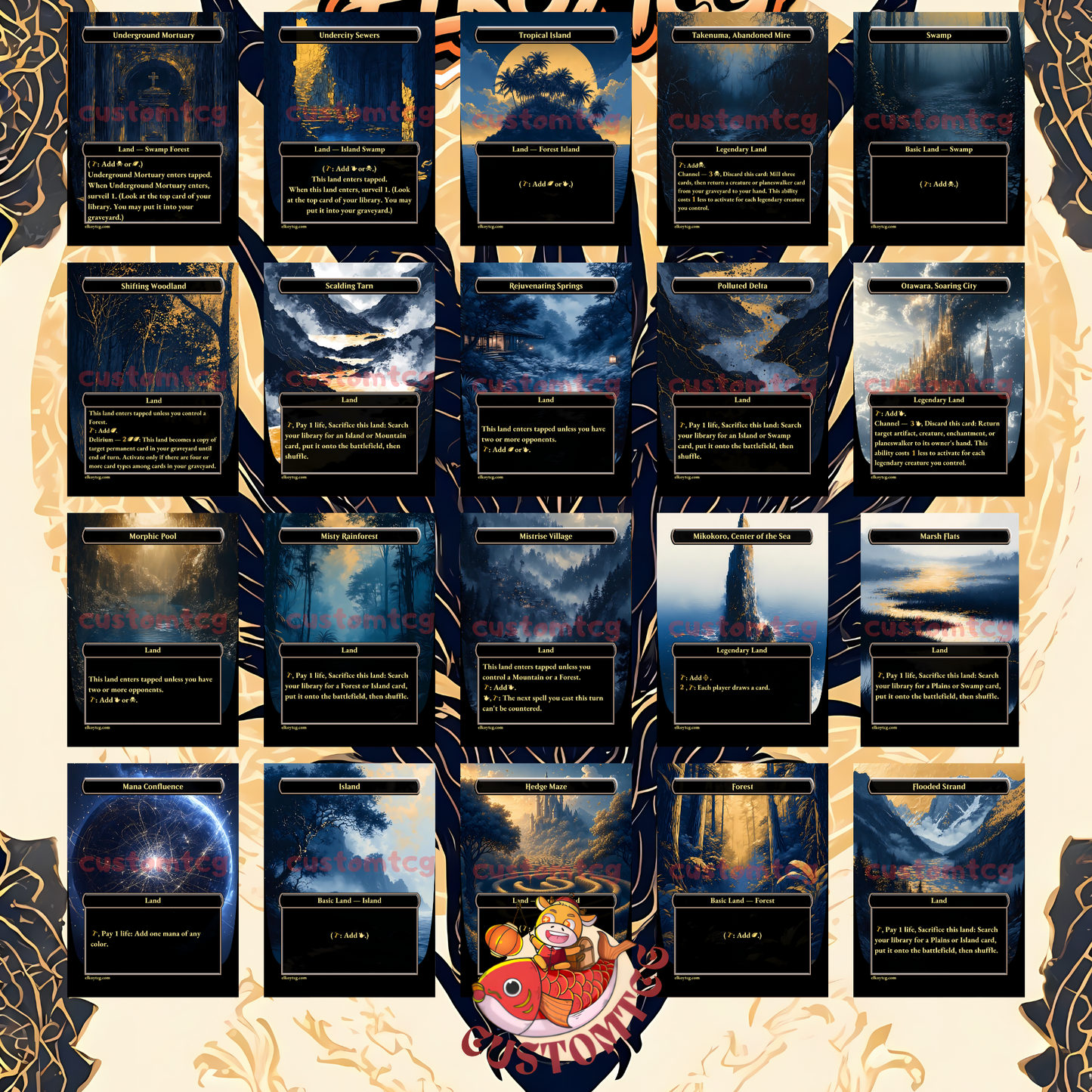 Teval, Arbiter of Virtue - Custom Golden Deck