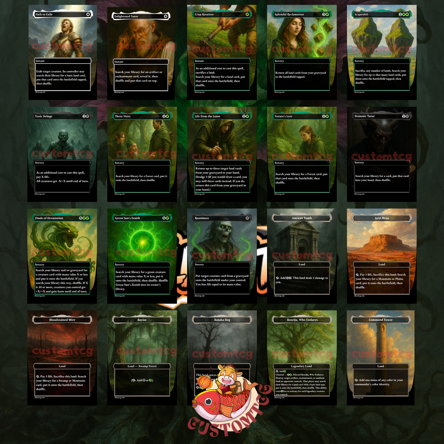 The Necrobloom Custom Deck