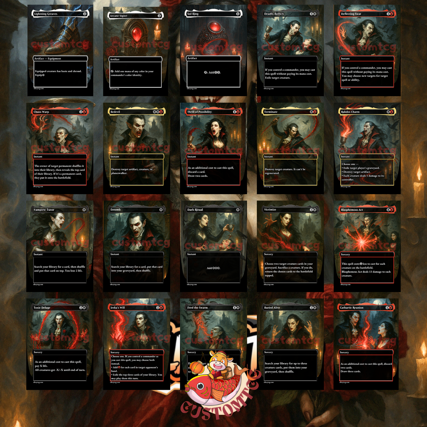 Olivia, Crimson Bride Custom Deck