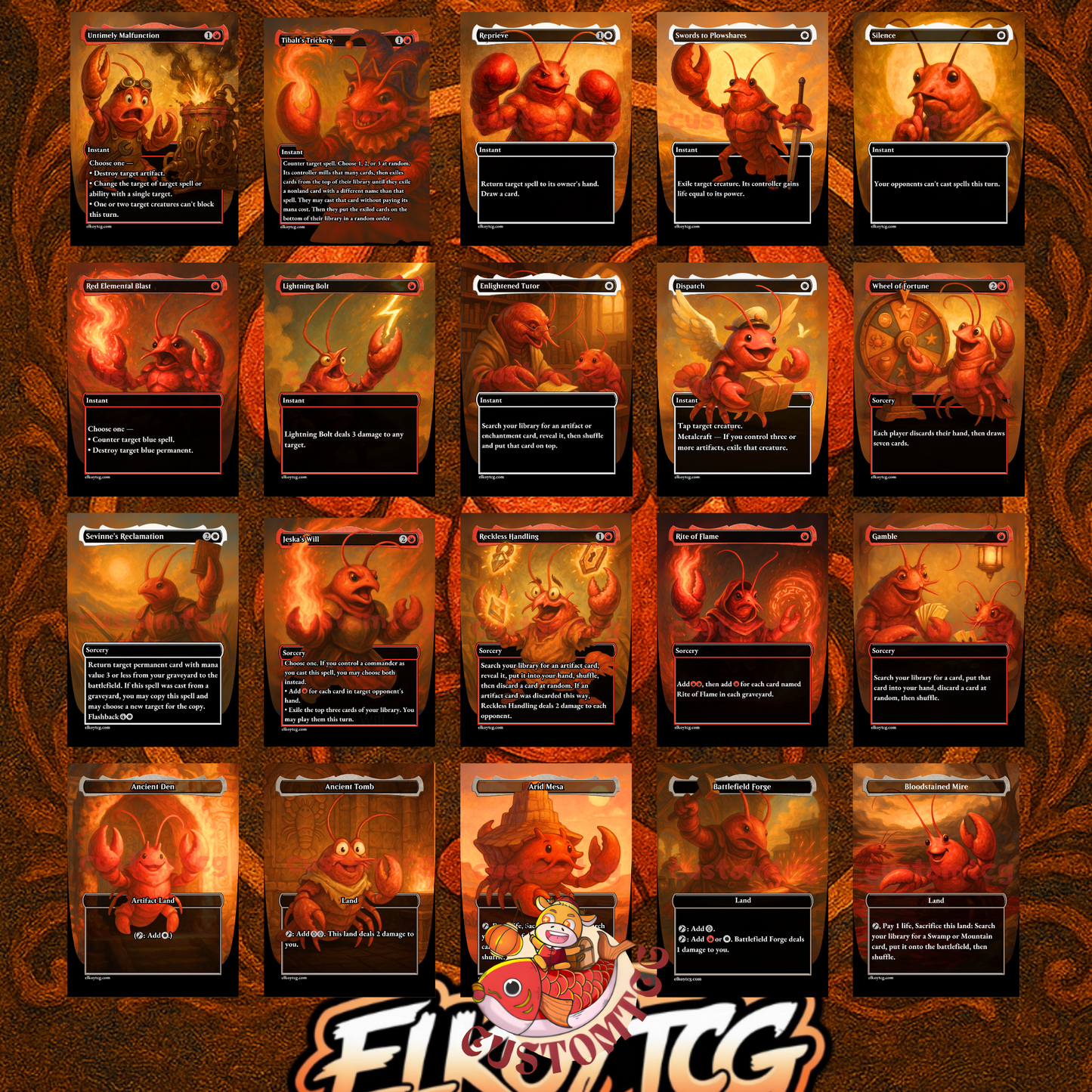 Ragost - Lobster Custom Commander Deck