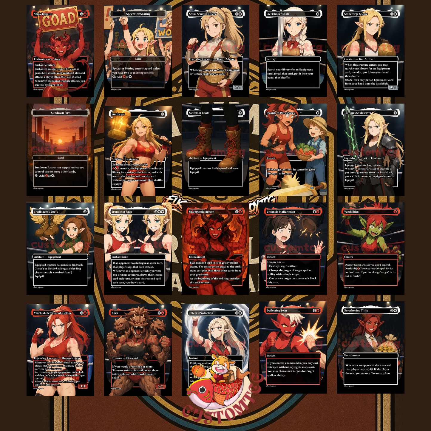 Wrestler Waifus – Custom Deck