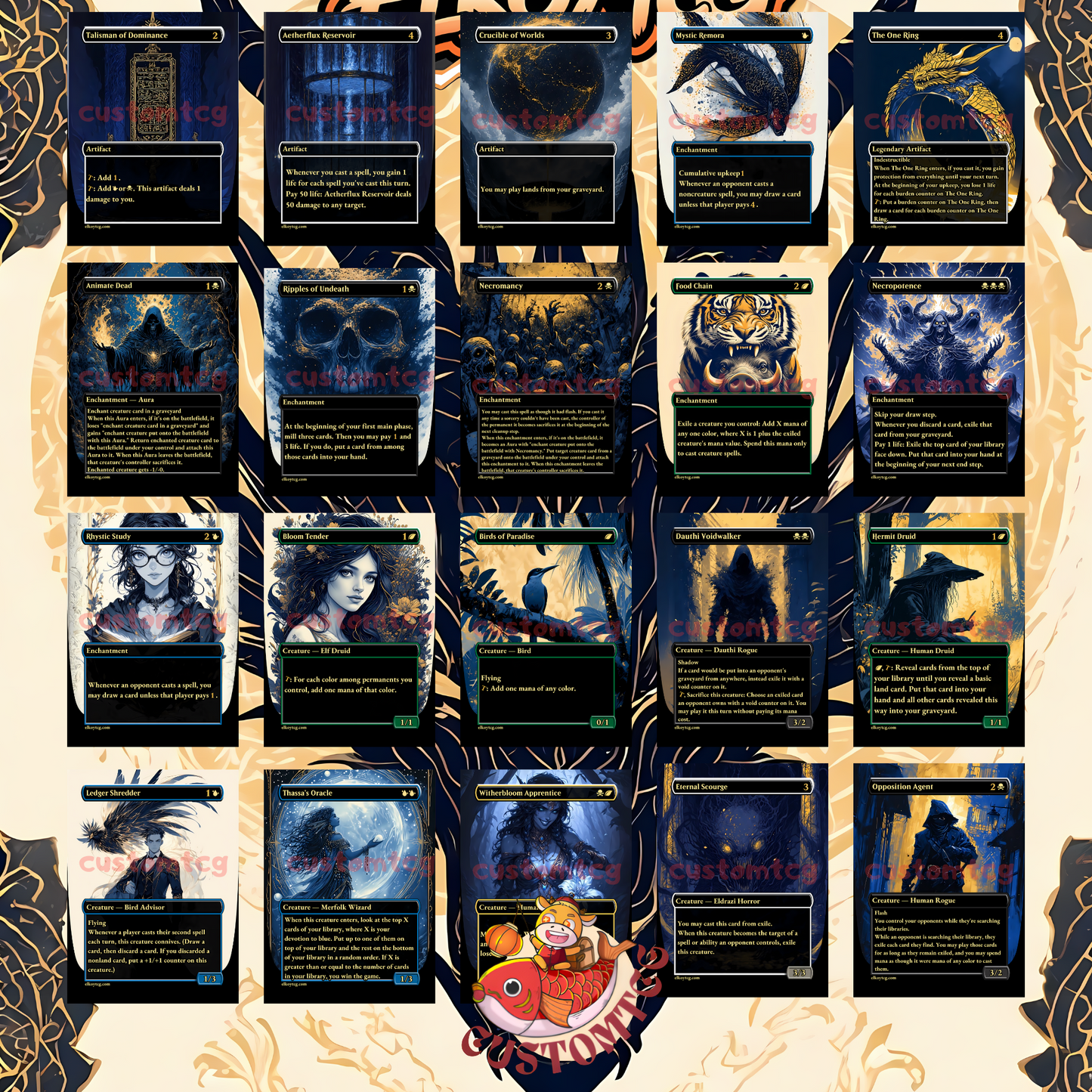 Teval, Arbiter of Virtue - Custom Golden Deck