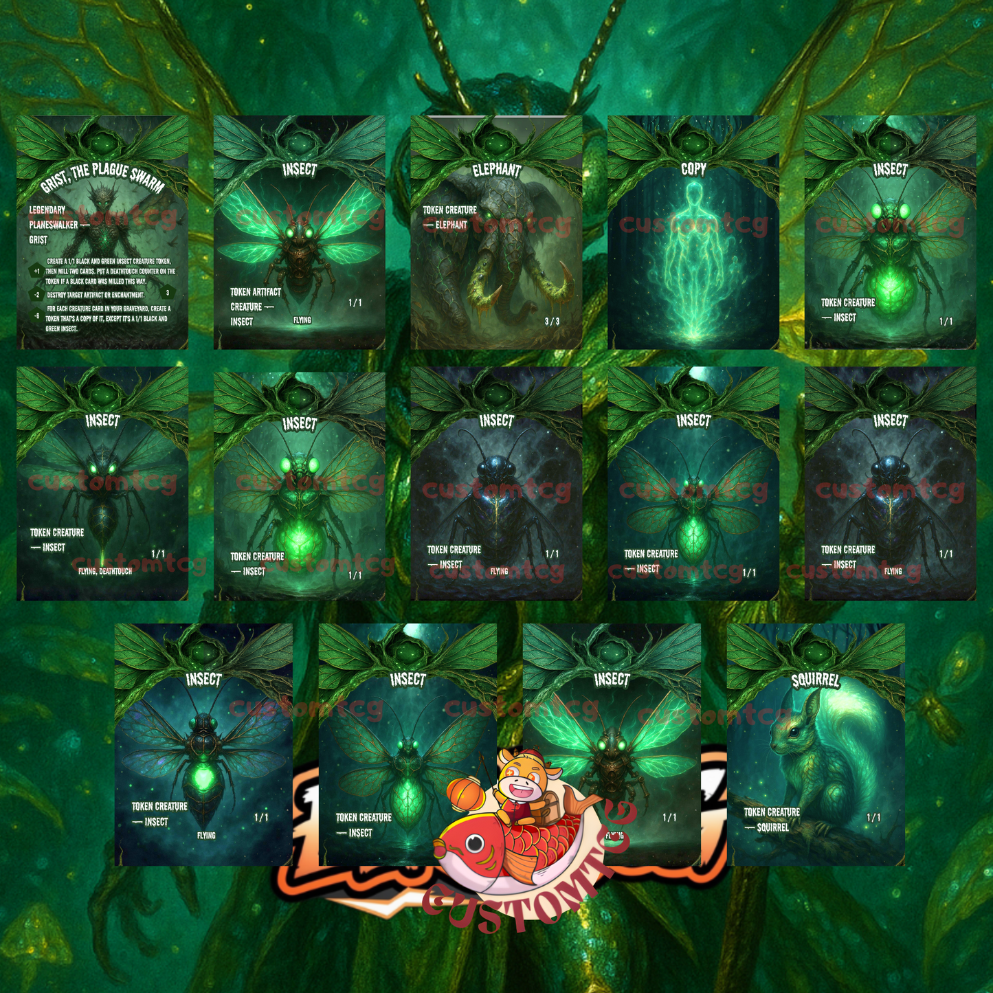 Aatchik, Emerald Radian Custom Deck