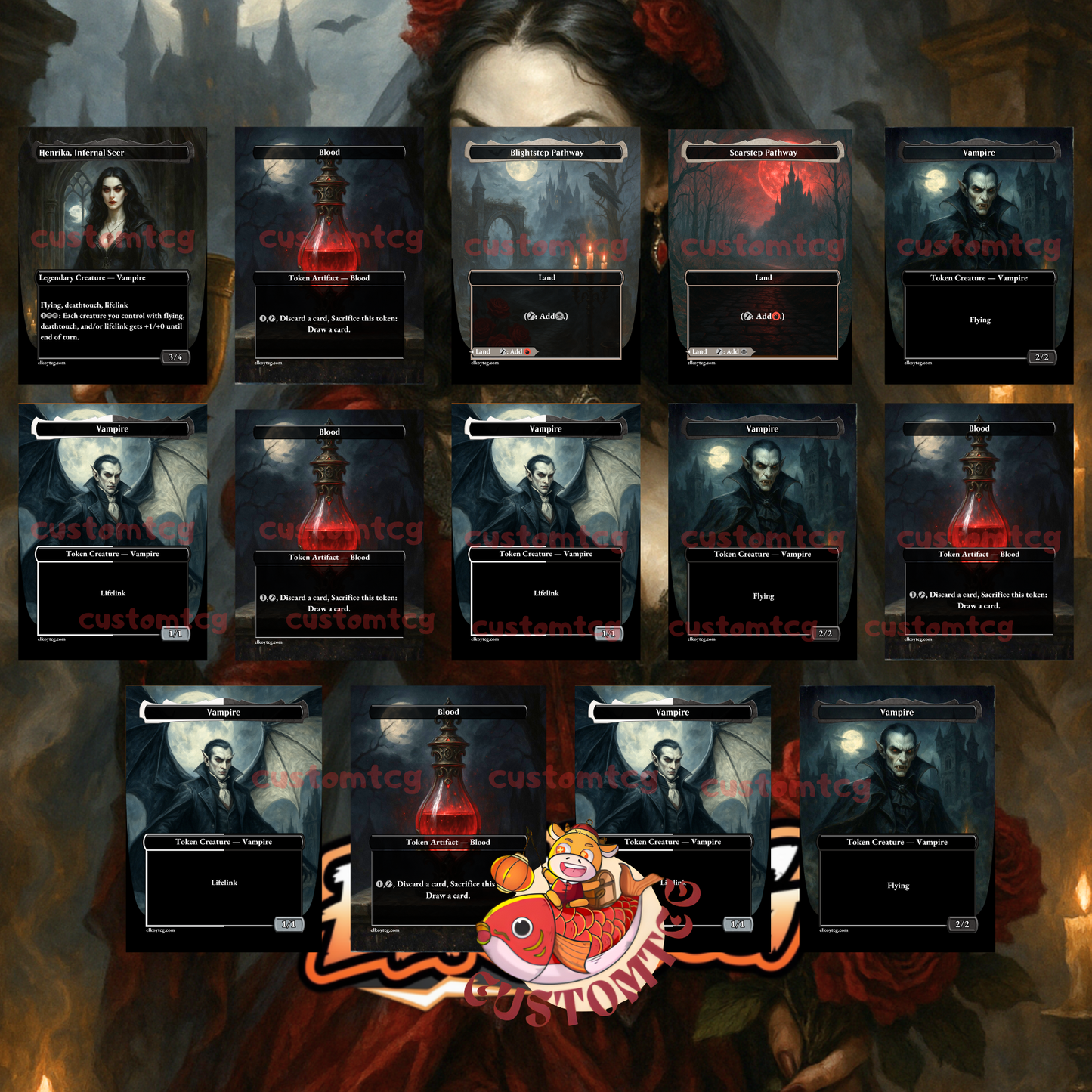 Olivia, Crimson Bride Custom Deck