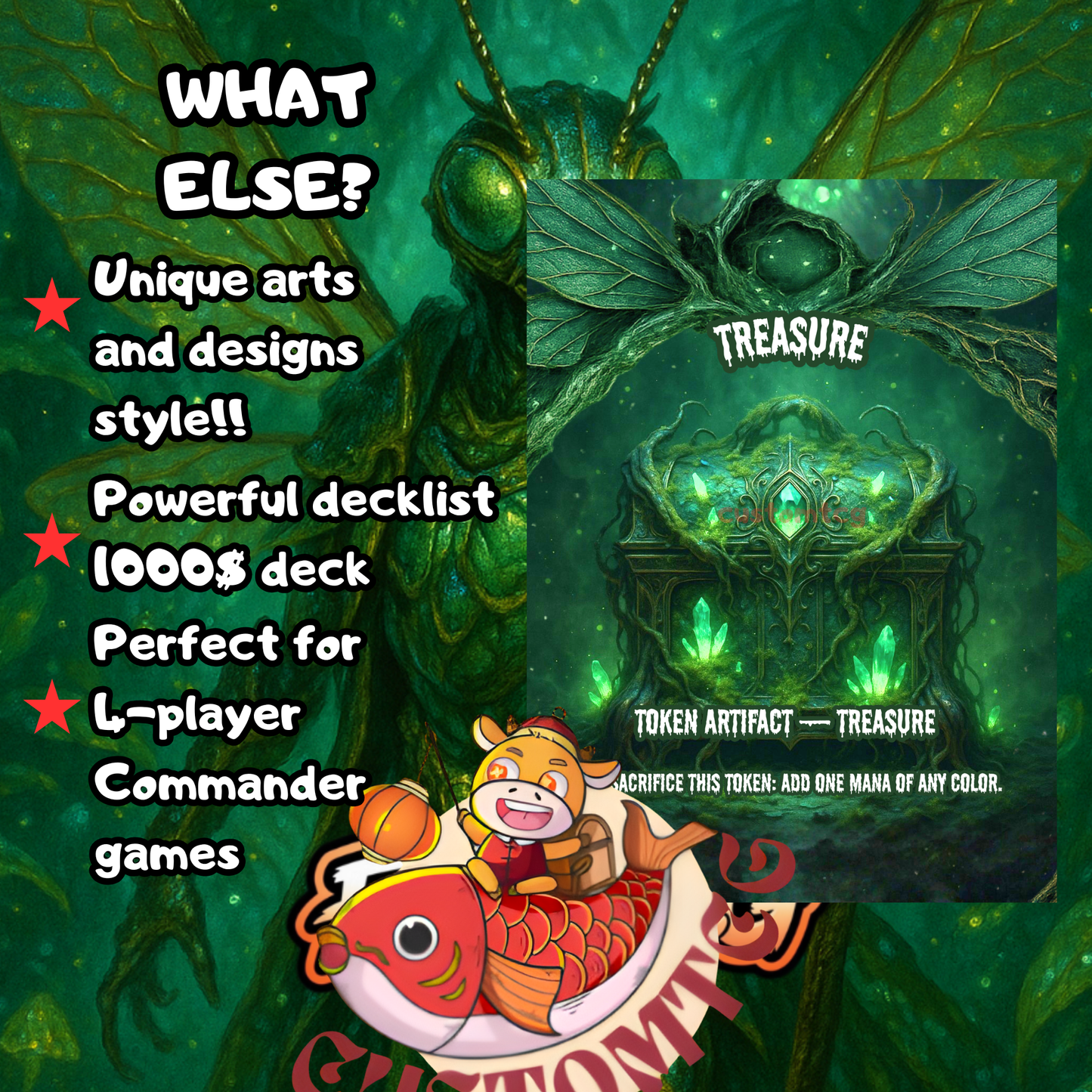 Aatchik, Emerald Radian Custom Deck