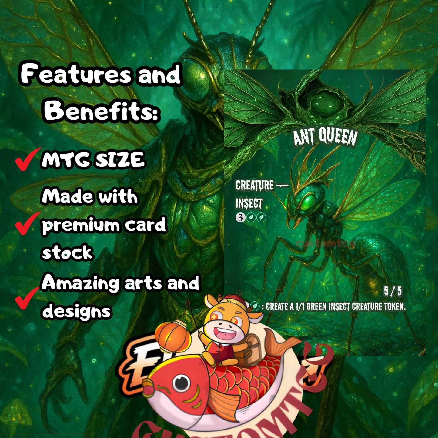 Aatchik, Emerald Radian Custom Deck