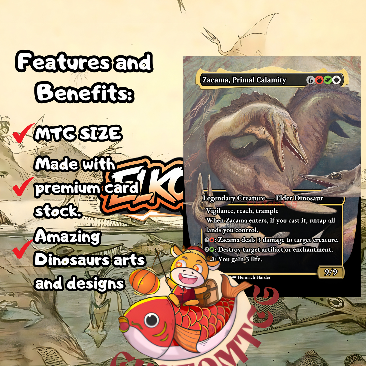 Dinosaur C0mmander Deck