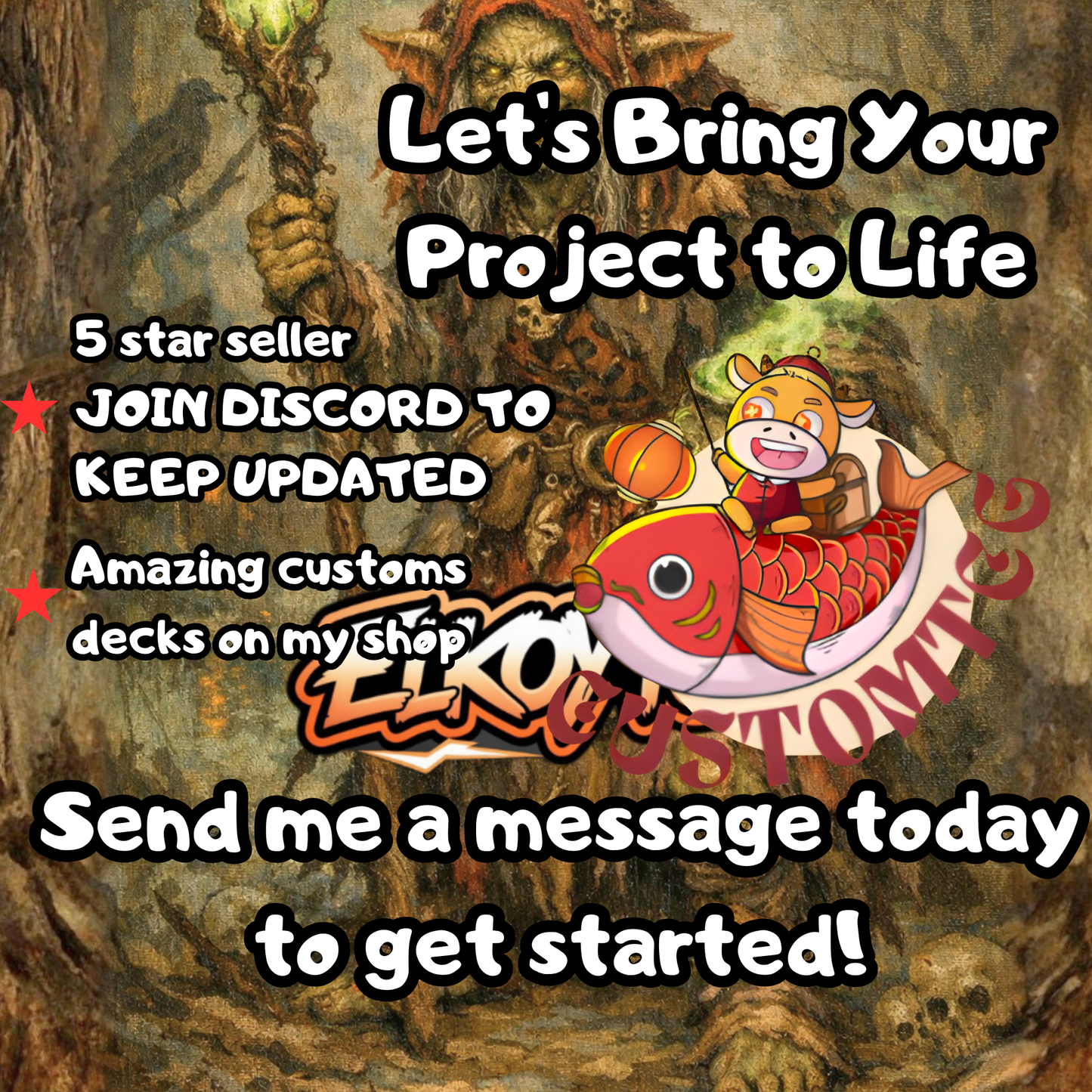 Auntie Ool, Cursewretch Custom Deck (100 Cards + Tokens)