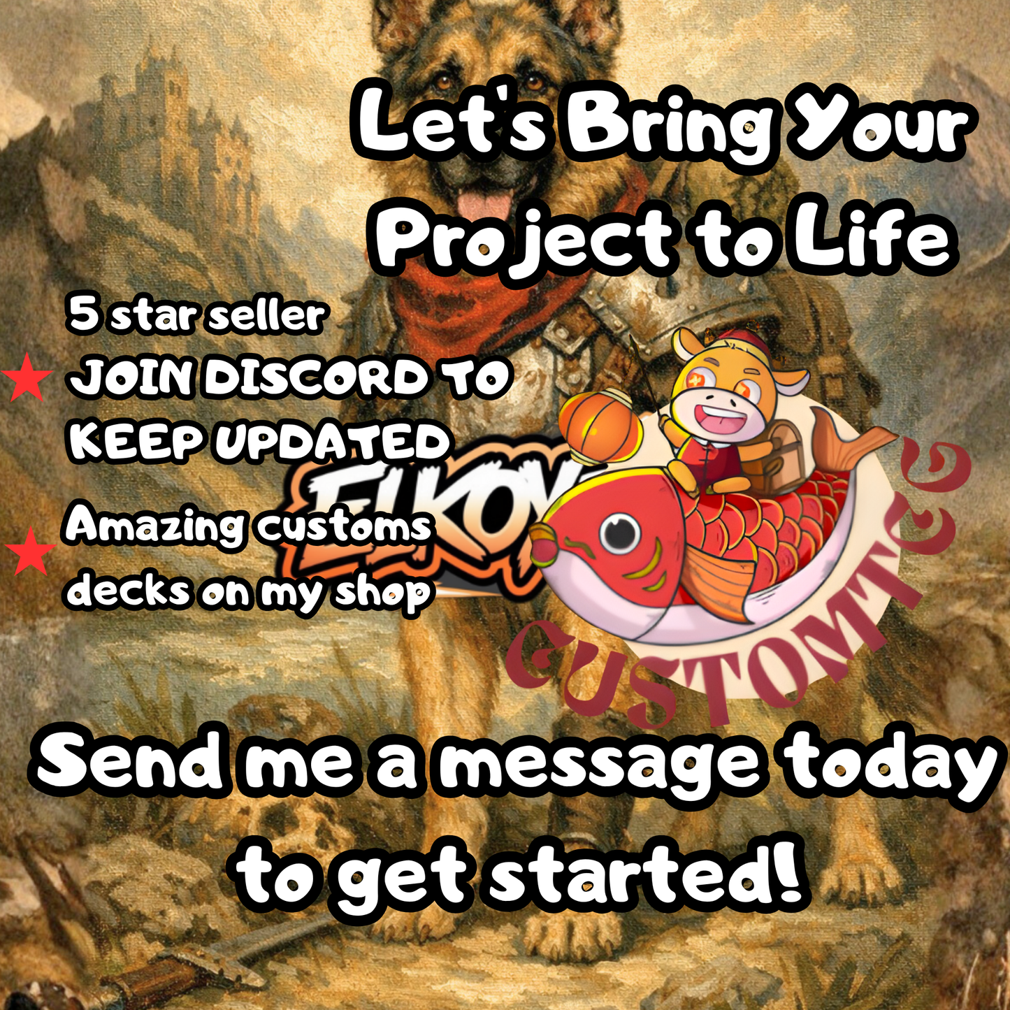 ๐ถโจ Dogmeat, Ever Loyal โ Custom Deck (100 Cards + Tokens) โจ๐ถ