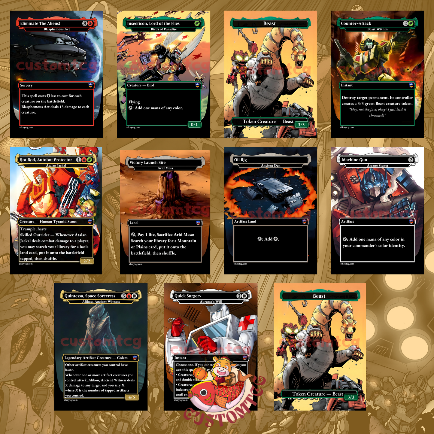 Tr4nsf0rm3rs commander deck