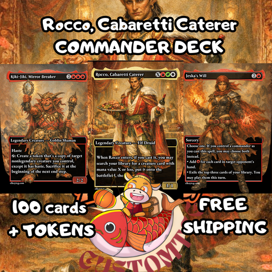 Rocco, Cabaretti Caterer Custom Deck