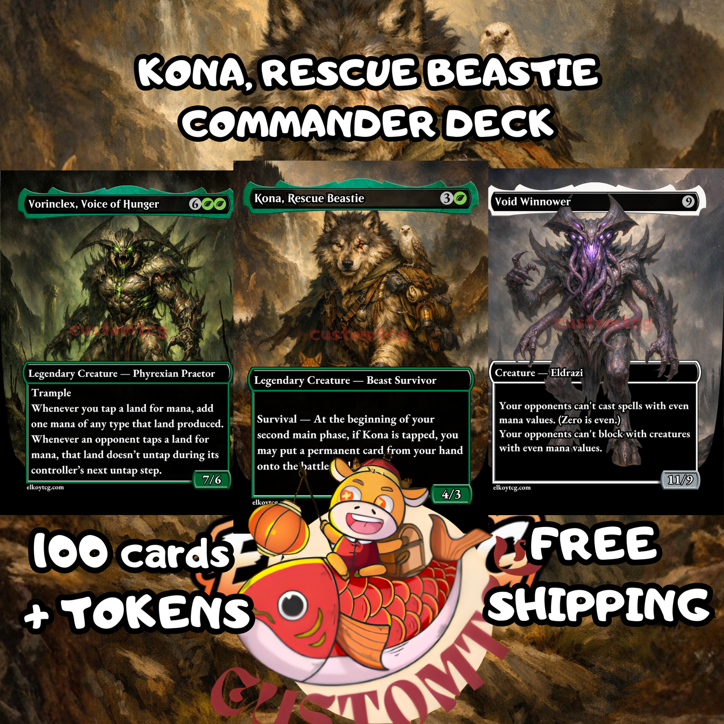 Kona, Rescue Beastie Custom Deck