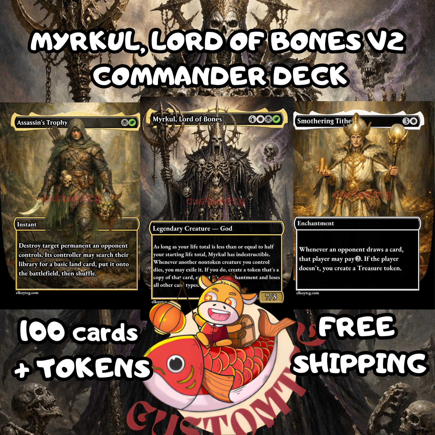 Myrkul, Lord of Bones V2 Custom Deck