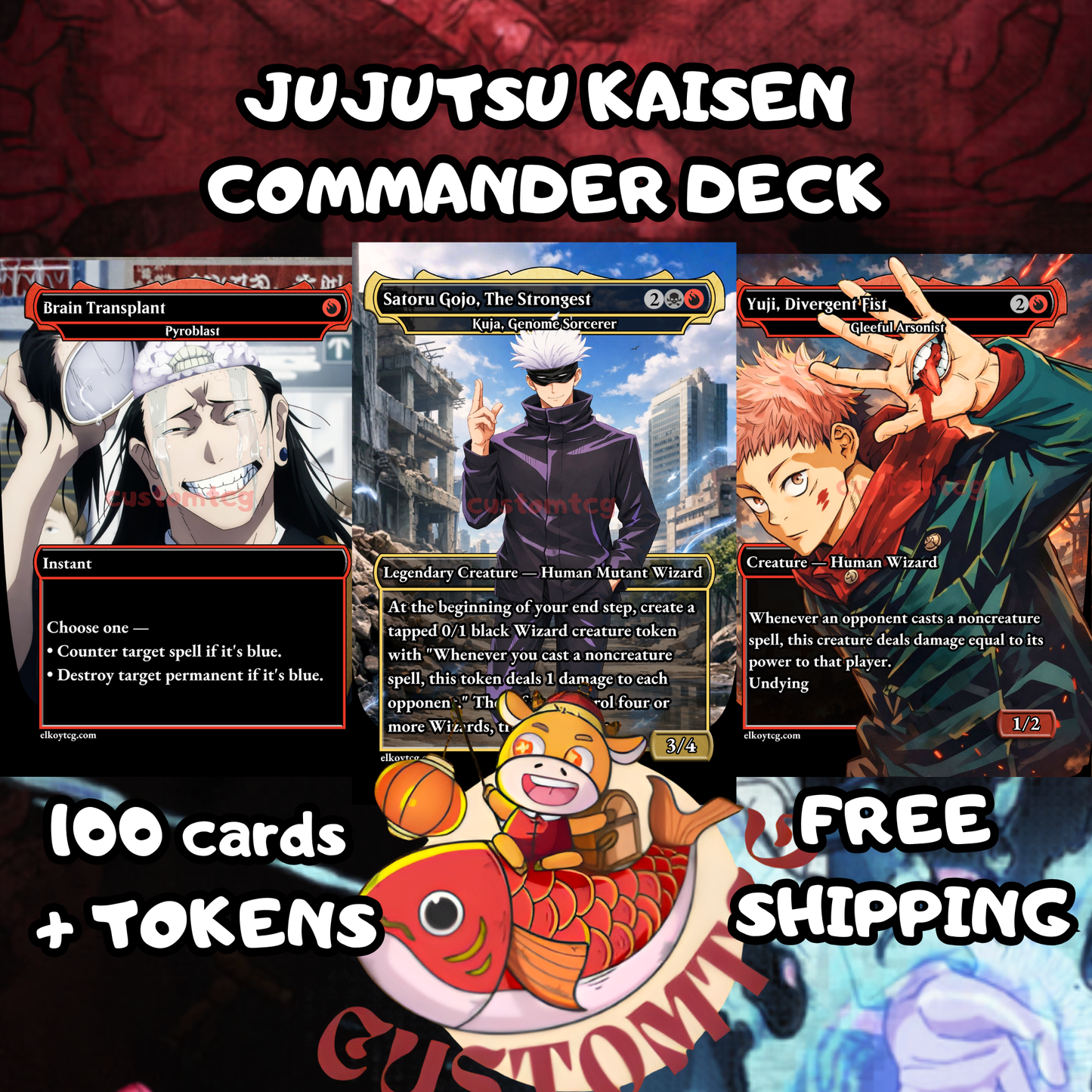 Jujutsu Kaisen Custom Deck