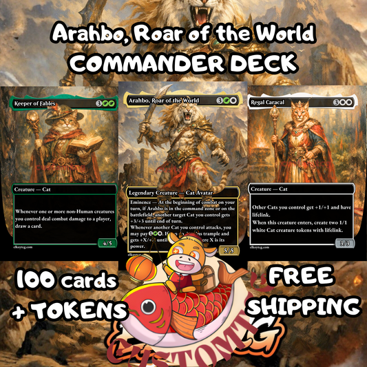 Arahbo, Roar of the World Custom Deck