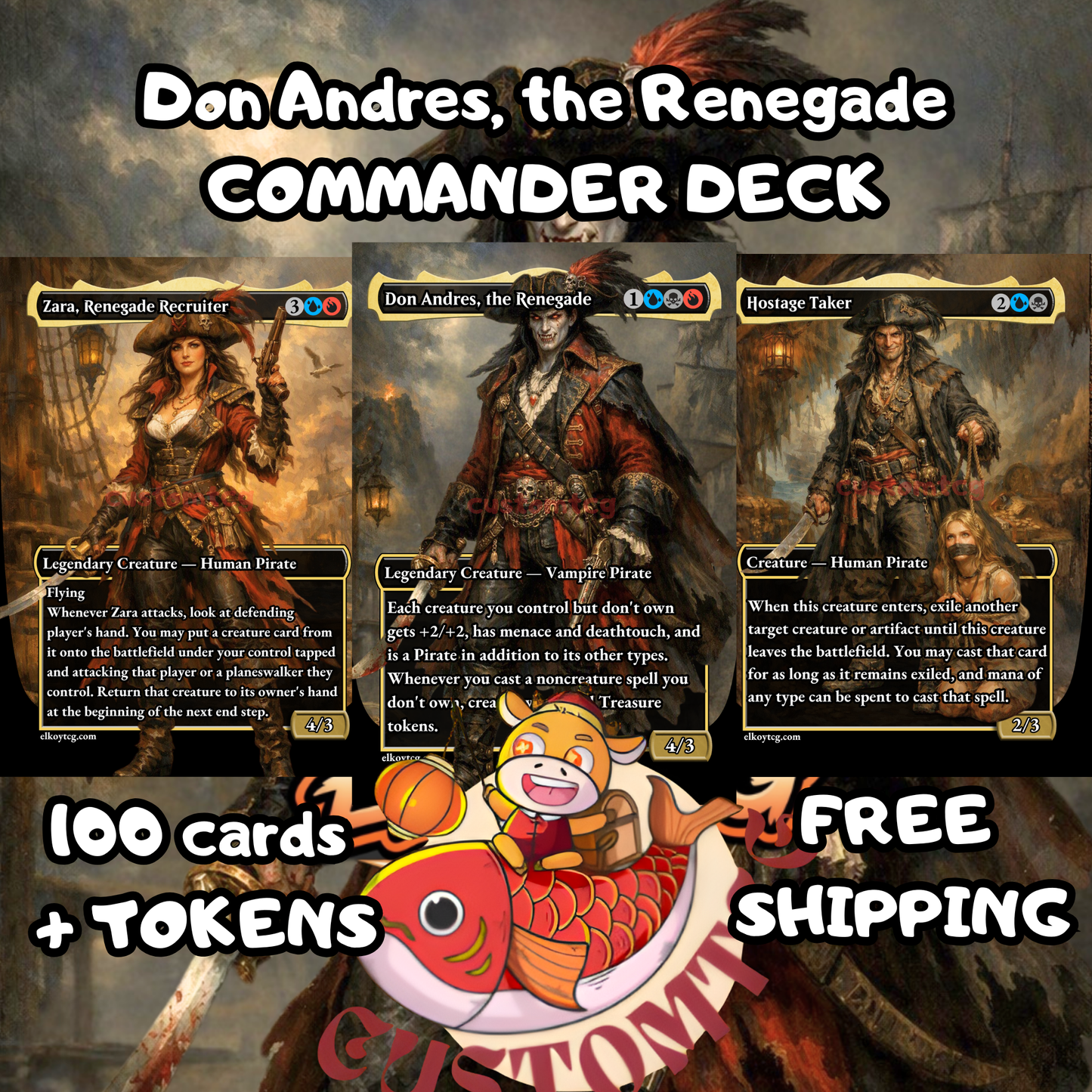Don Andres, the Renegade — Grixis Steal & Pirates Custom Deck