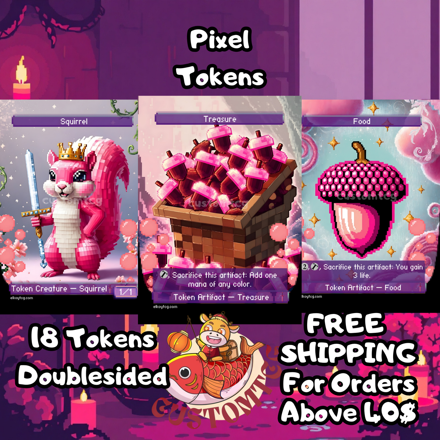 Squirrel Pixel Tokens