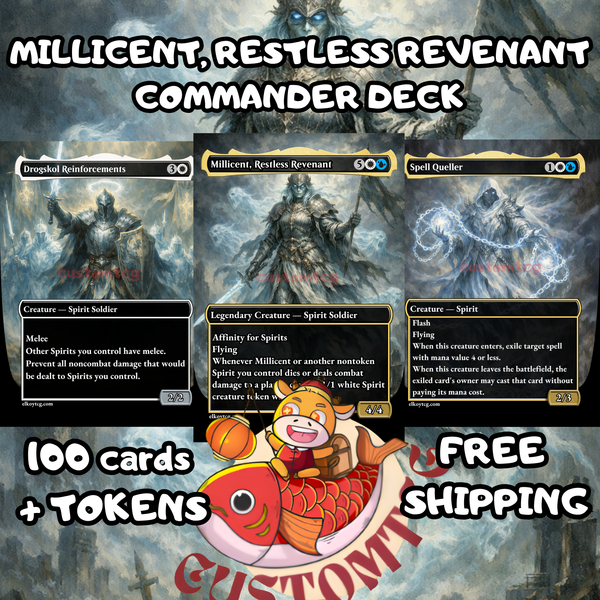 millicent mtg commander deck Millicent, Restless Revenant Custom – ElkoyTCG Restless Revenant or another Packing:Box Needs Barcode Organize Lorcana Cards by