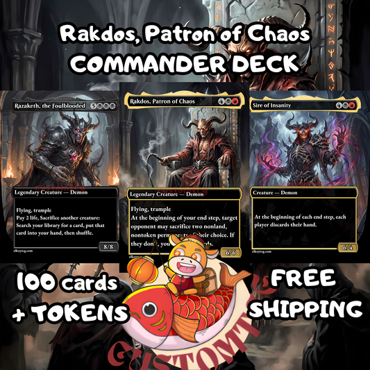 Rakdos, Patron of Chaos — Demon Tribal Custom Deck