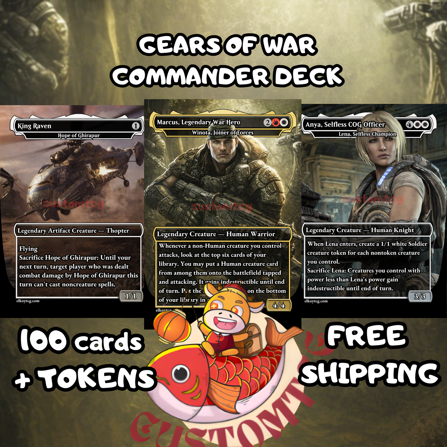Gears of War Custom Deck