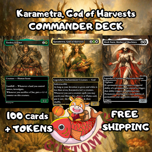 Karametra, God of Harvests — Selesnya (GW) Landfall & Ramp Commander Custom Deck