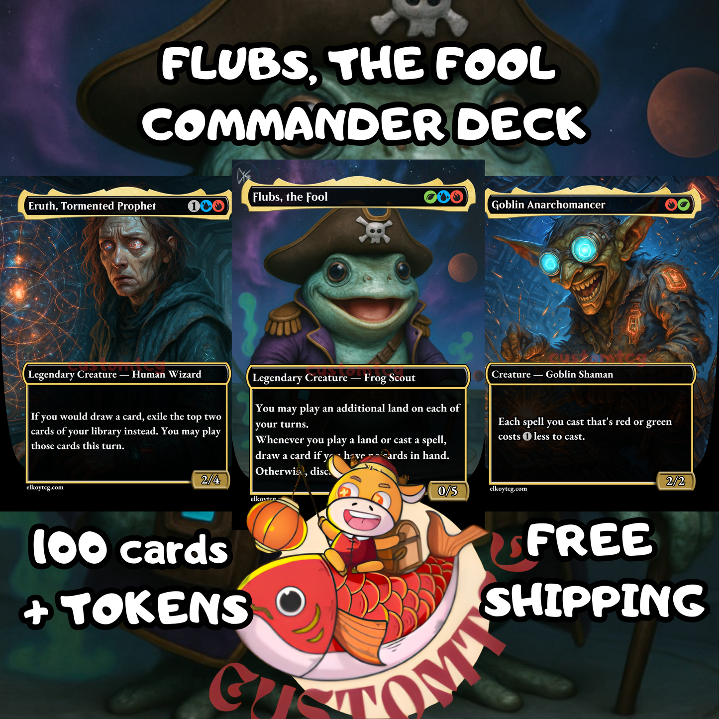 Flubs, the Fool SPACE Custom deck