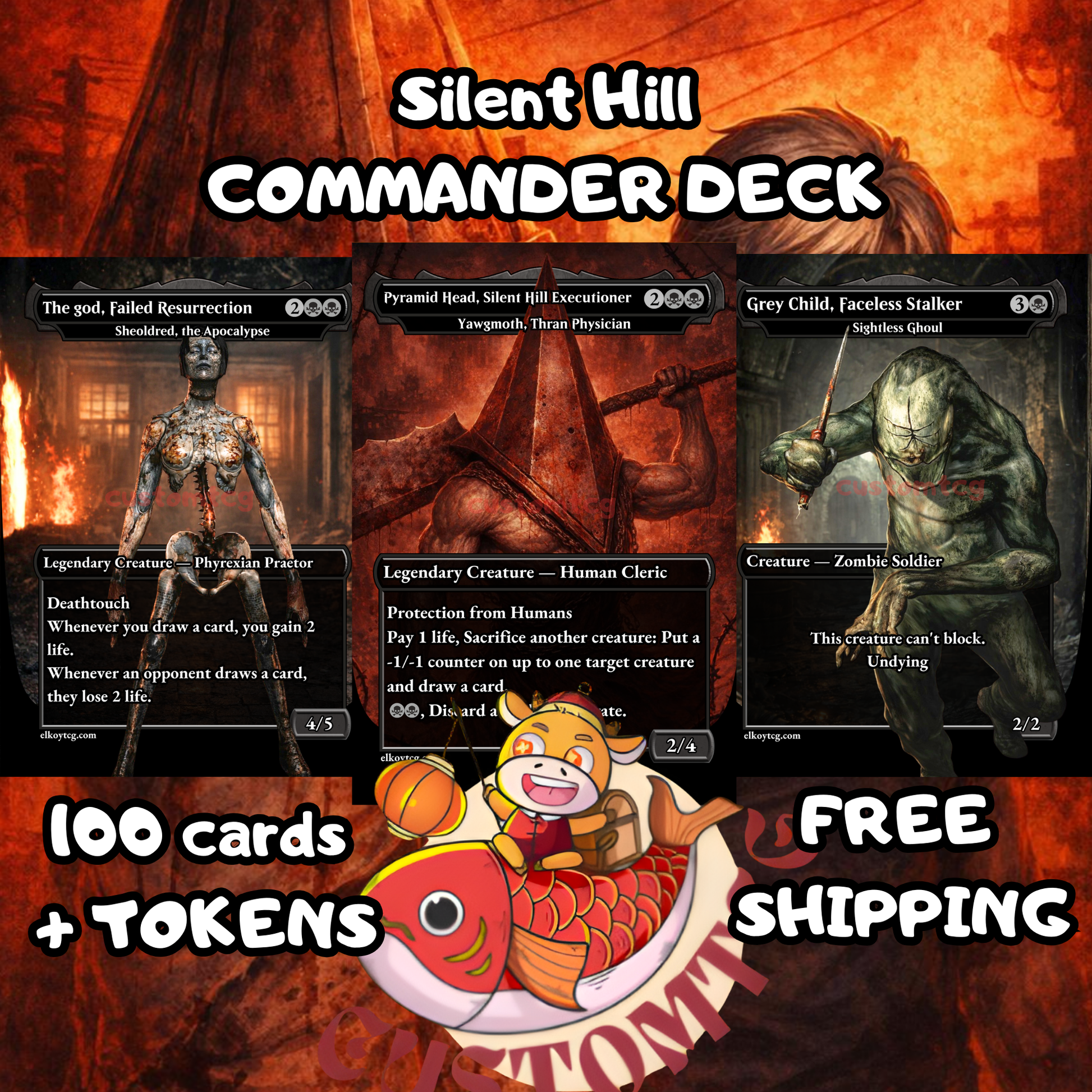 Silent Hill MTG Commander Deck – Custom Horror Cards – ElkoyTCG