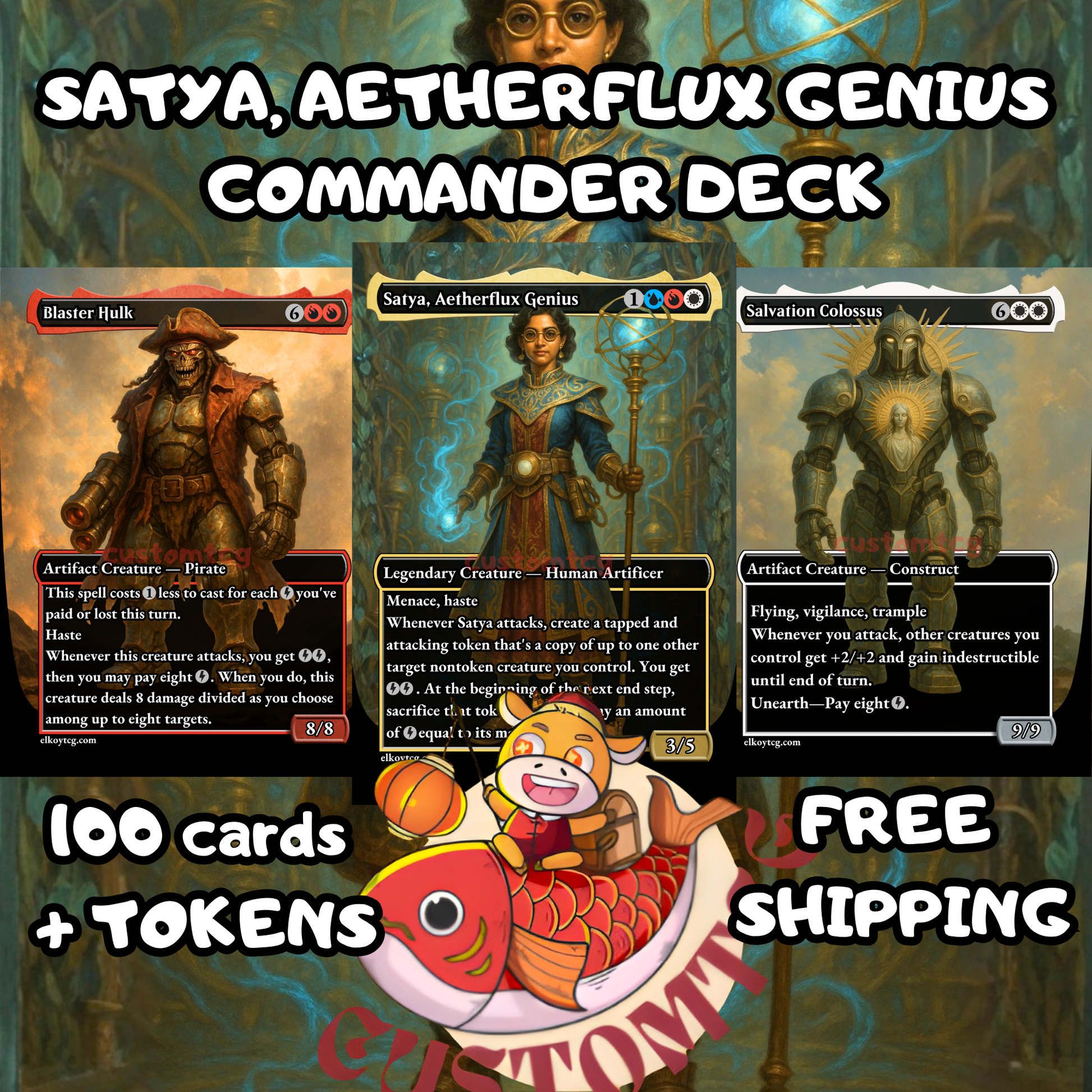 Satya, Aetherflux Genius – Custom Deck