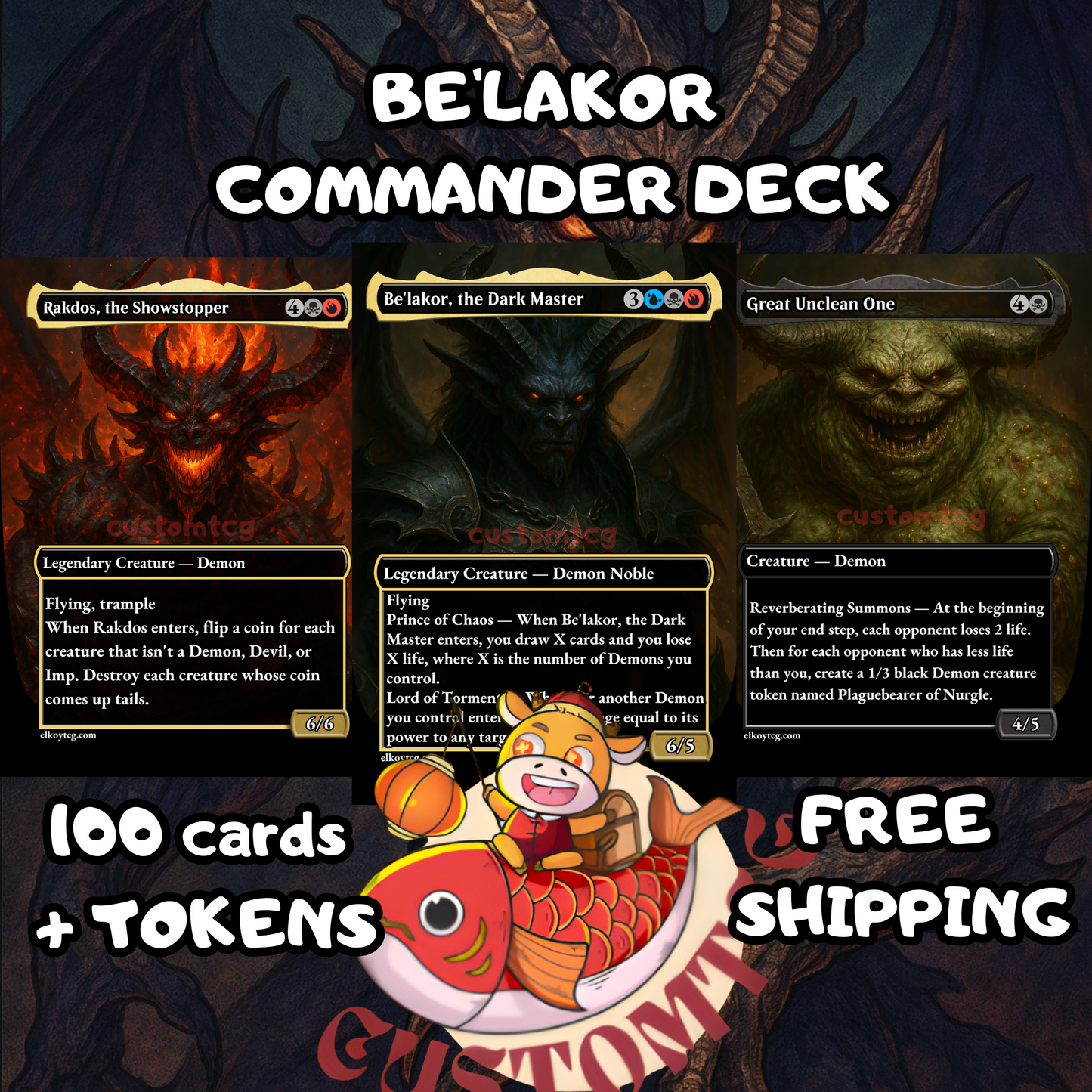 Be'lakor, the Dark Master Custom Deck