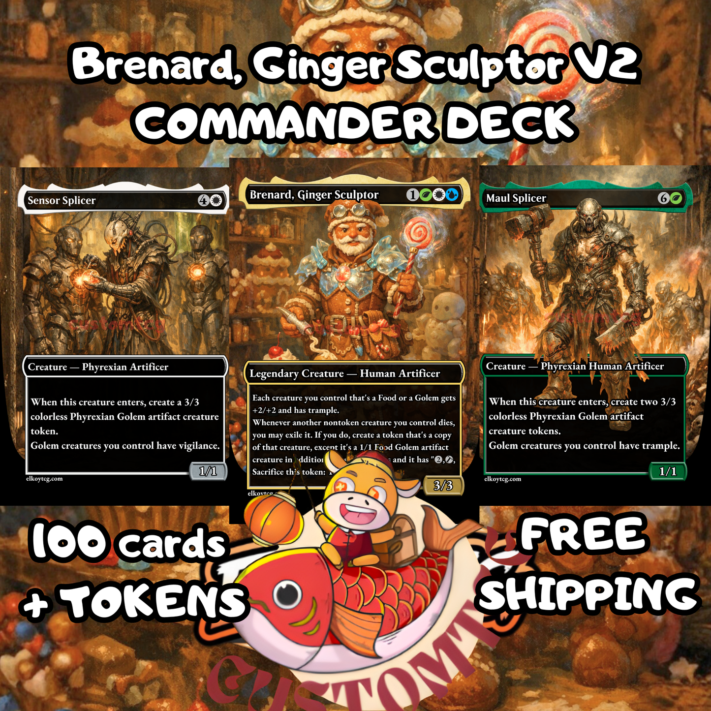 Brenard, Ginger Sculptor V2 Custom Deck