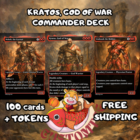 Kratos, God of War Custom Deck