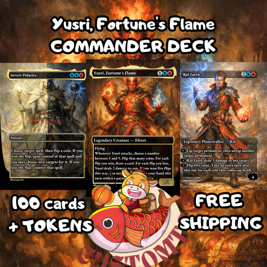 Yusri, Fortune's Flame — Izzet Coin-Flip Chaos Custom Deck
