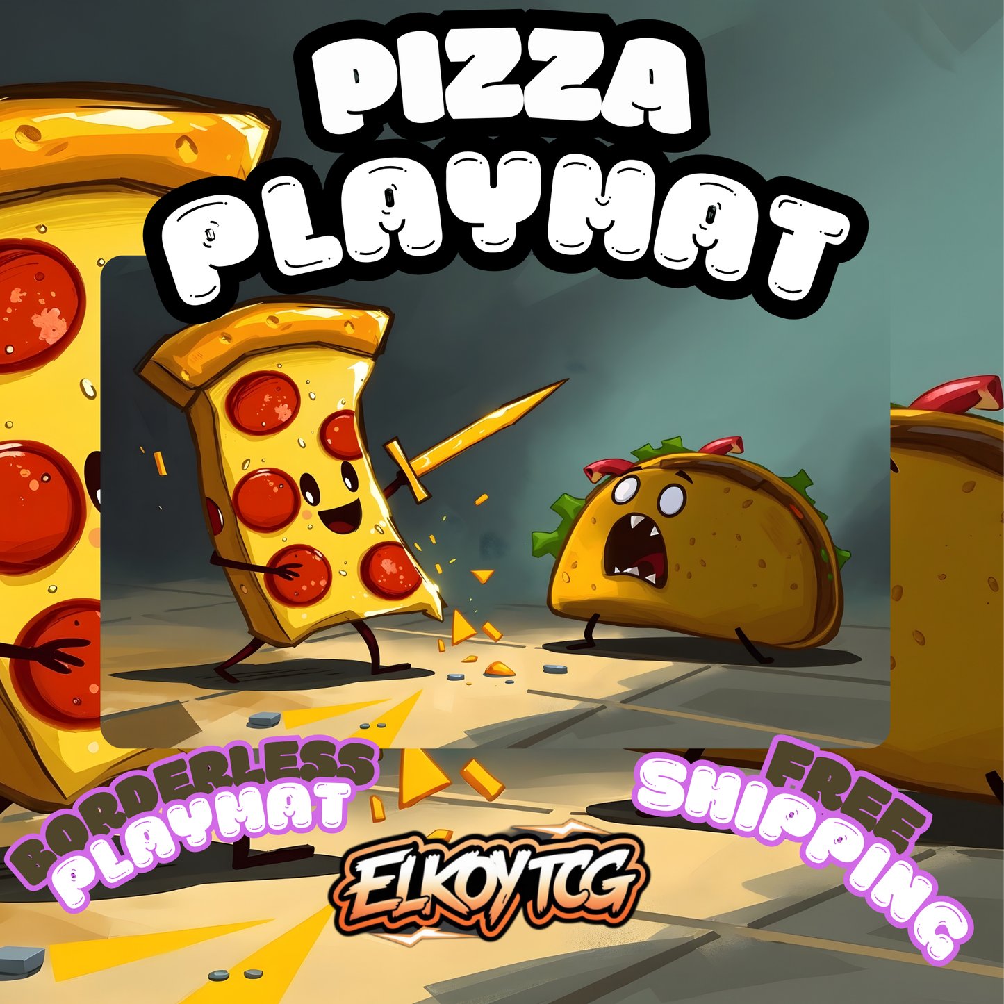 Food Fighters: Pizza vs. Taco Playmat