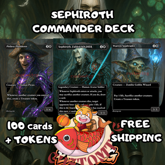 Sephiroth, Fabled SOLDIER // One-Winged Angel – Custom Deck