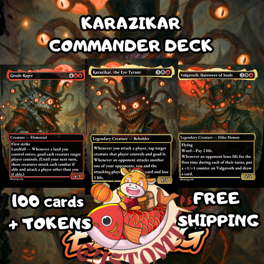 Karazikar, the Eye Tyrant – Custom Commander Deck (100 Cards + Tokens)