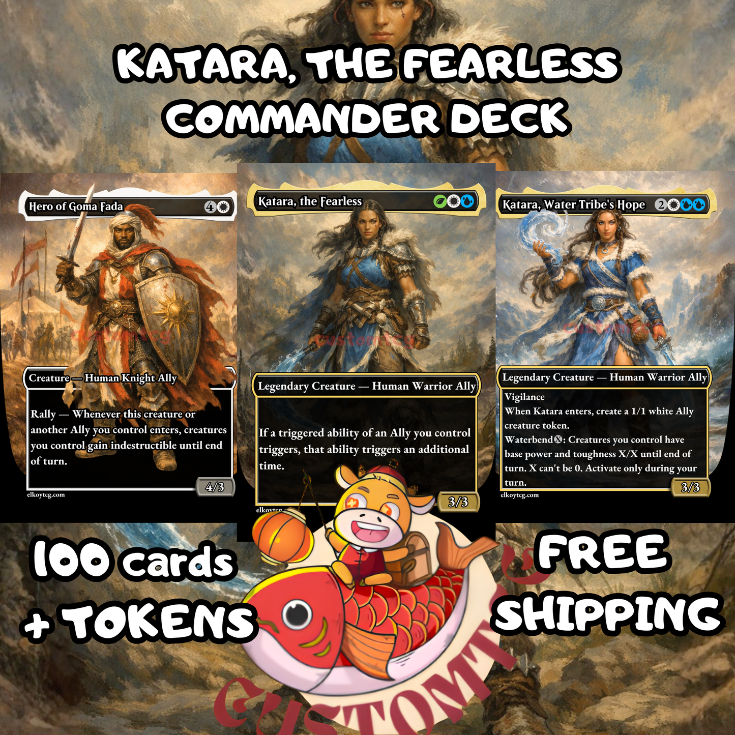 Katara, the Fearless Custom Deck