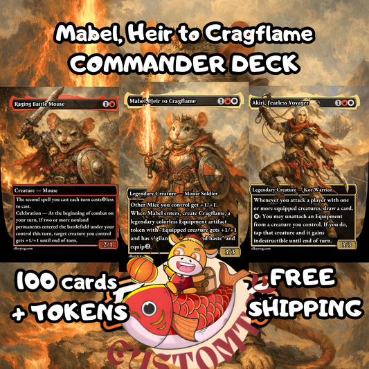 Mabel, Heir to Cragflame custom commander deck