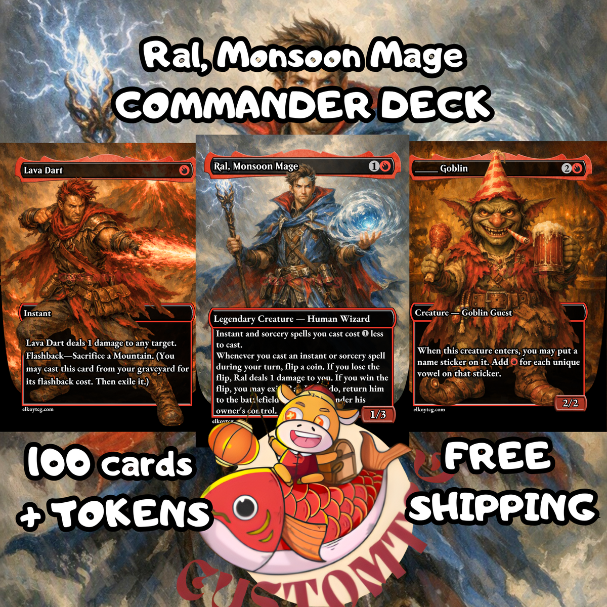 Ral, Monsoon Mage — Izzet Spellslinger Storm Custom Deck