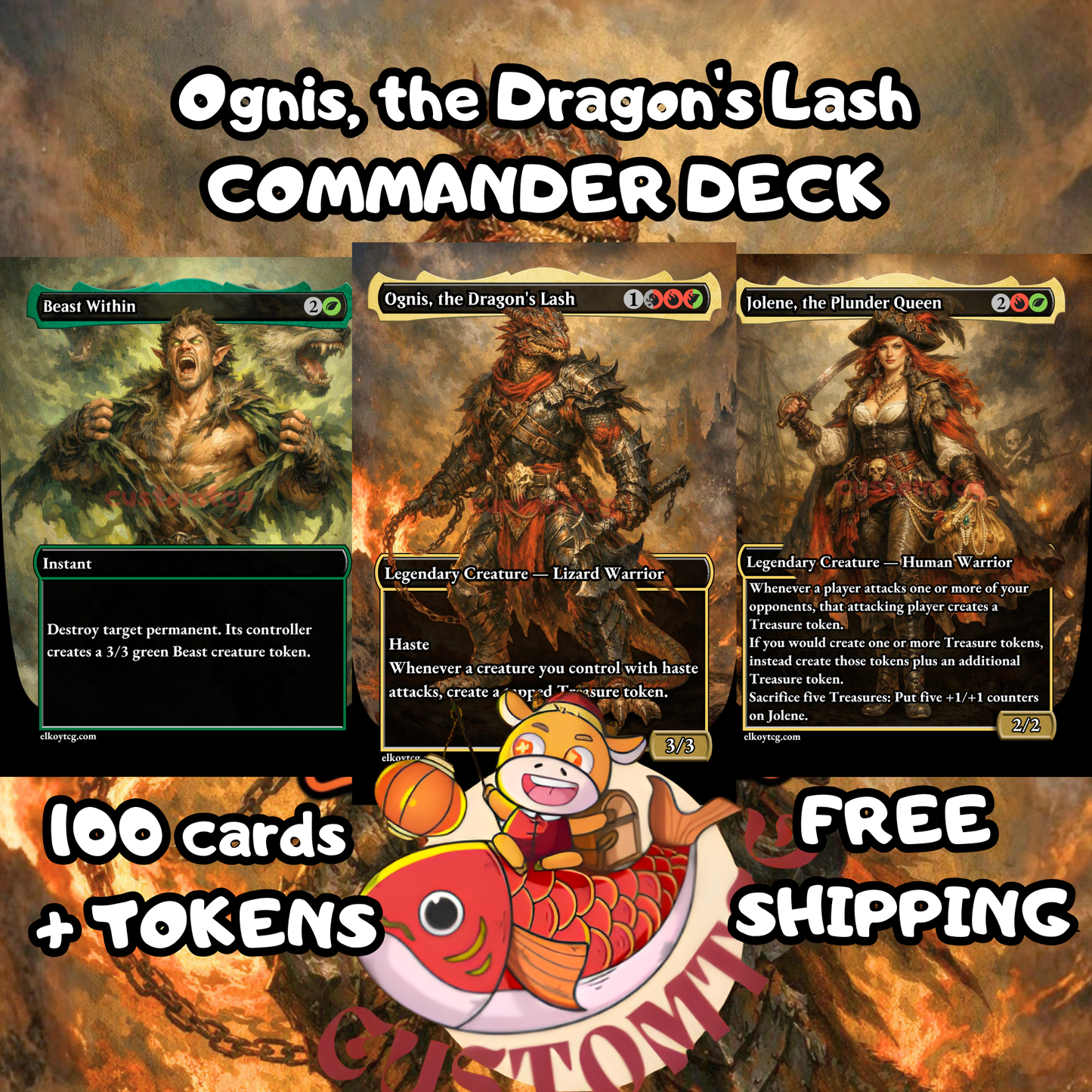 Ognis, the Dragon's Lash — Jund Treasure & Haste Aggro Custom Deck