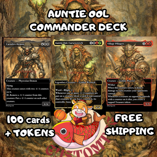 Auntie Ool, Cursewretch Custom Deck (100 Cards + Tokens)