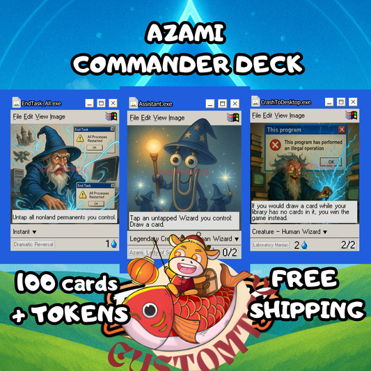 Commander Deck + Windows XP Playmat Bundle 💻✨ Drop 1.0
