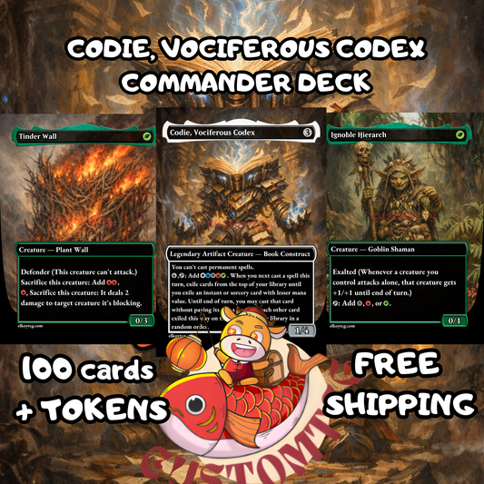 Codie, Vociferous Codex Custom Deck