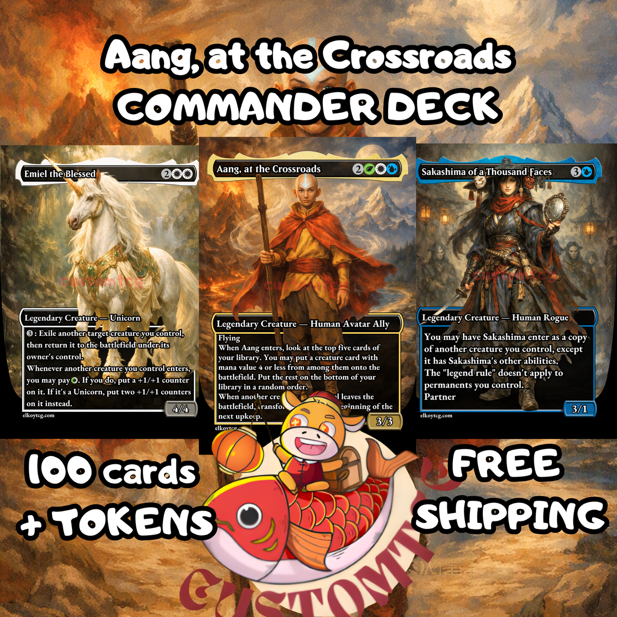 Aang, at the Crossroads — Bant Clone Custom Deck