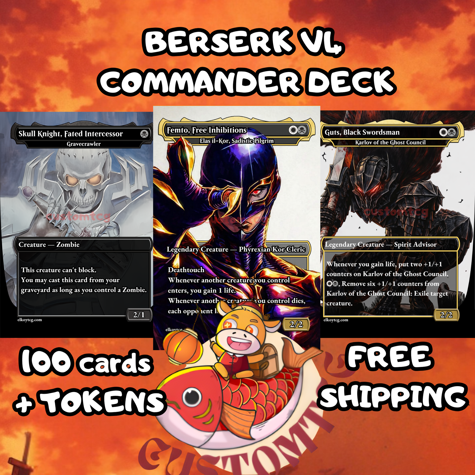 Berserk V4 Custom Deck – Manga Colored Style – ElkoyTCG