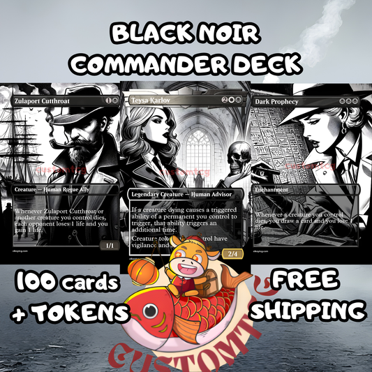 Black Noir Custom Deck
