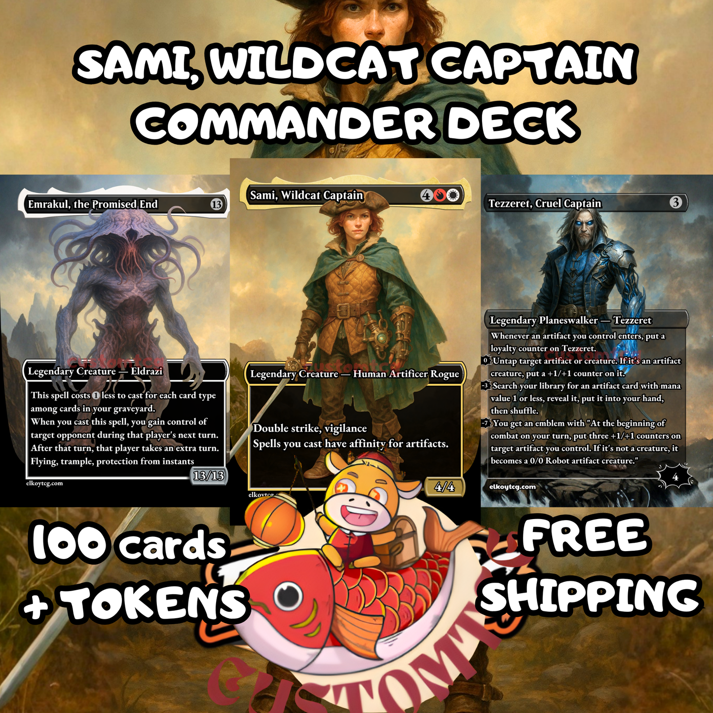 ⚙️ Sami, Wildcat Captain — Custom Commander Deck